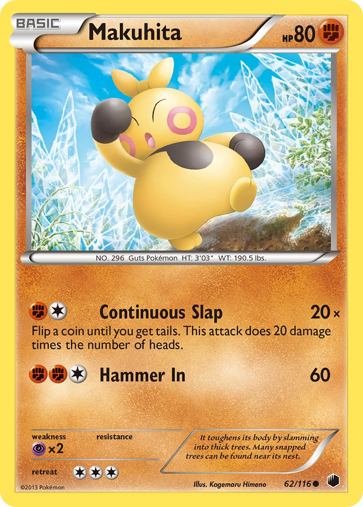 Makuhita Pokémon card