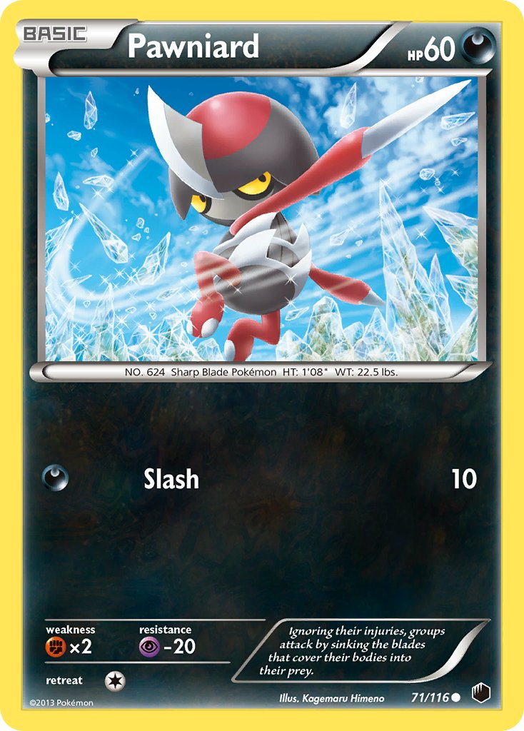 Pawniard Pokémon card
