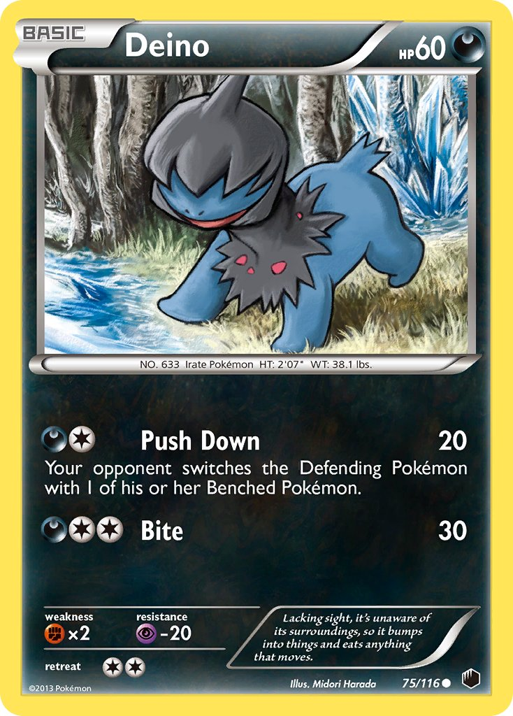 Deino Pokémon card