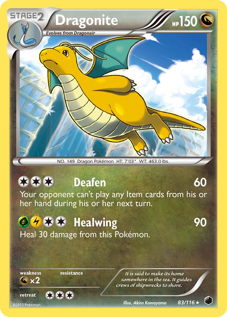 Dragonite Pokémon card