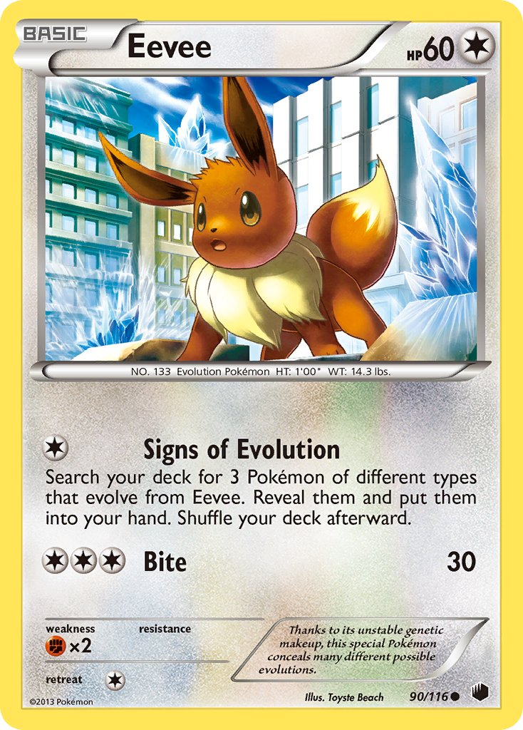 Eevee Pokémon card