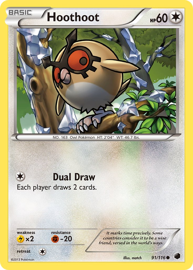 Hoothoot Pokémon card