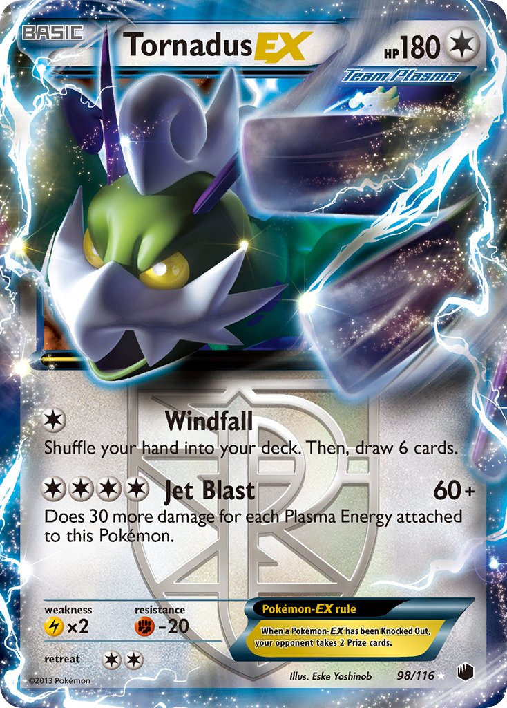 Tornadus EX Pokémon card