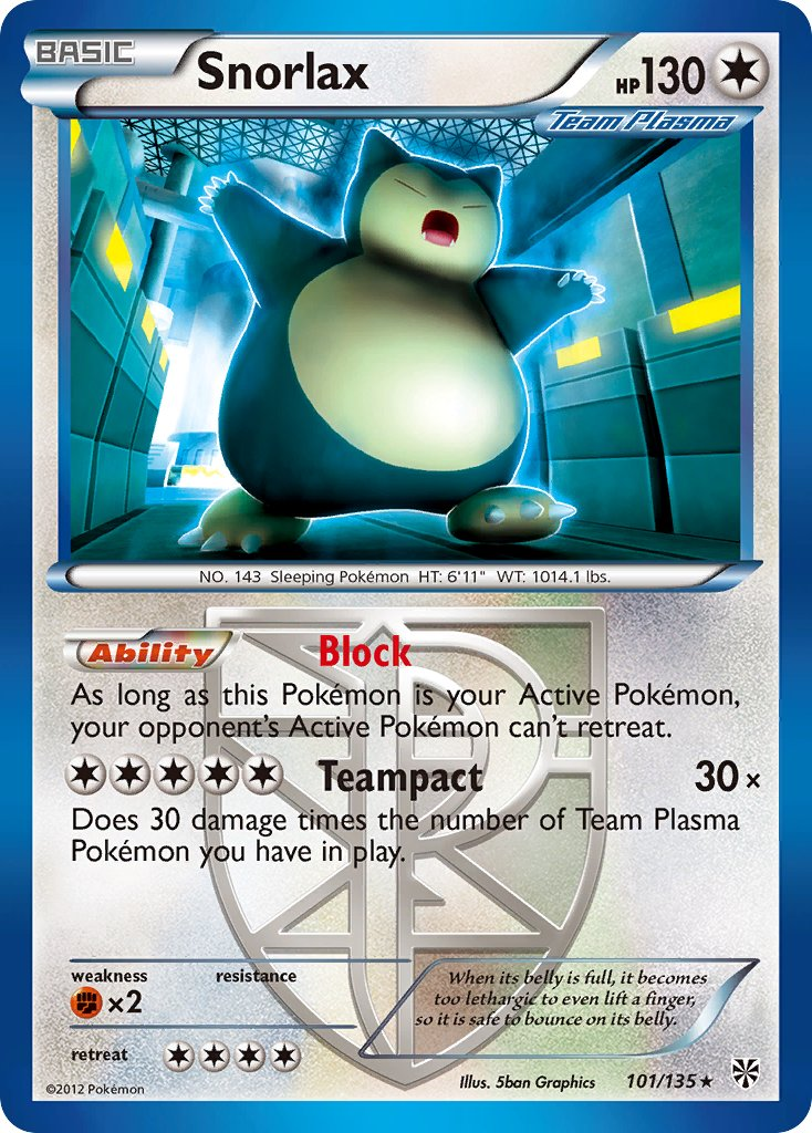 Snorlax Pokémon card