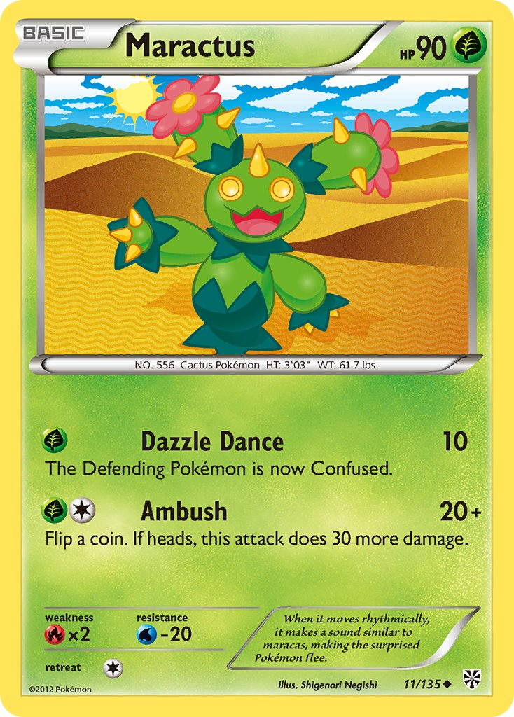 Maractus Pokémon card