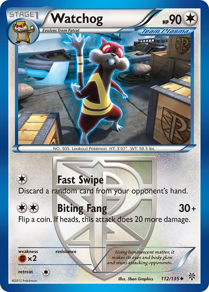 Watchog Pokémon card