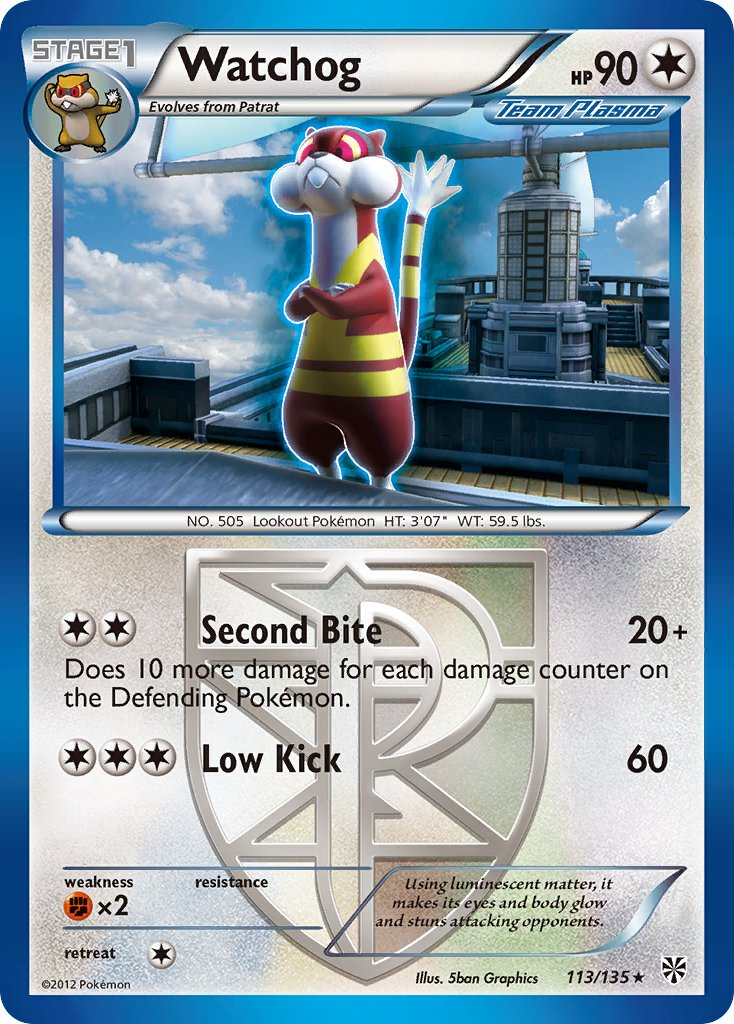 Watchog Pokémon card
