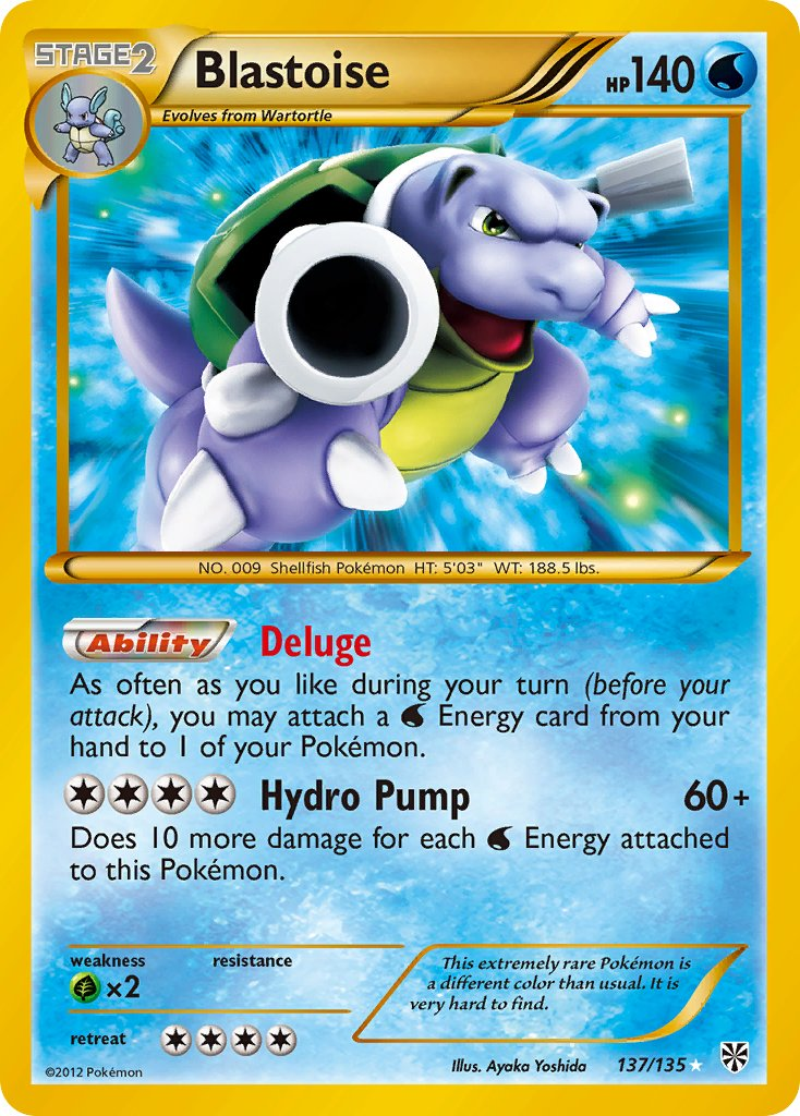 Blastoise Pokémon card