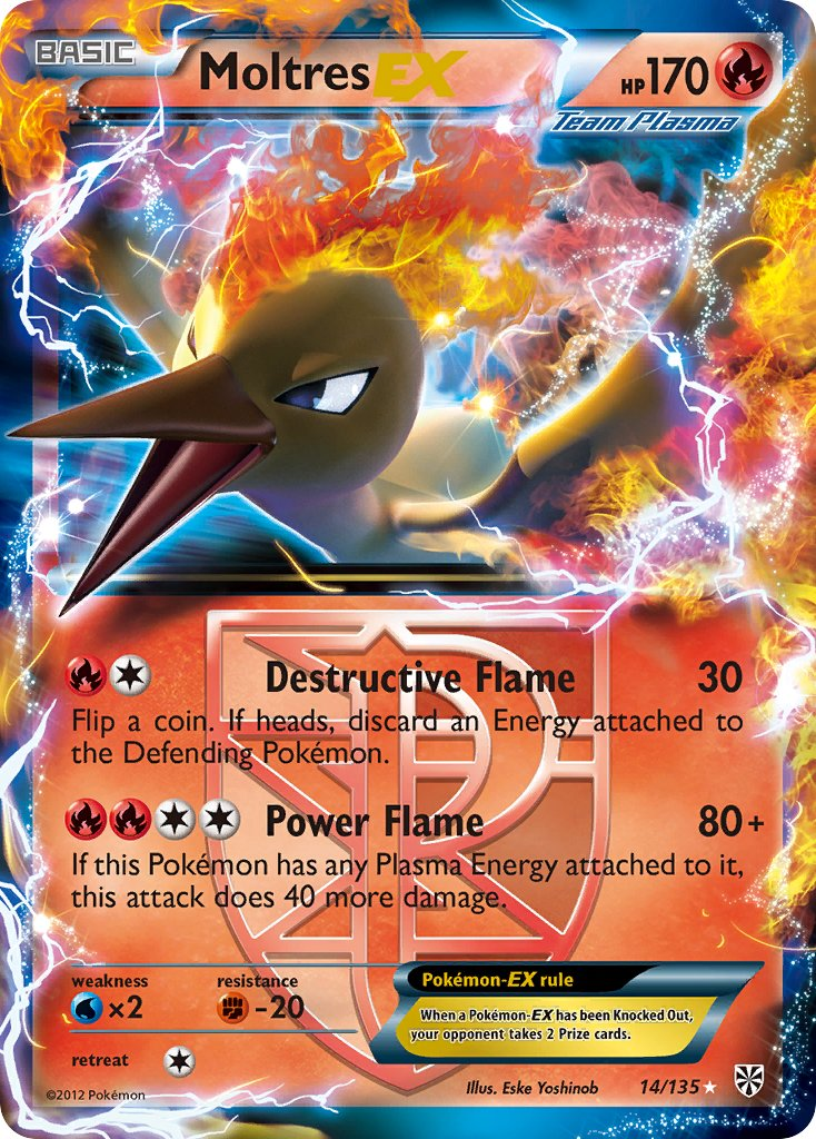 Moltres EX Pokémon card