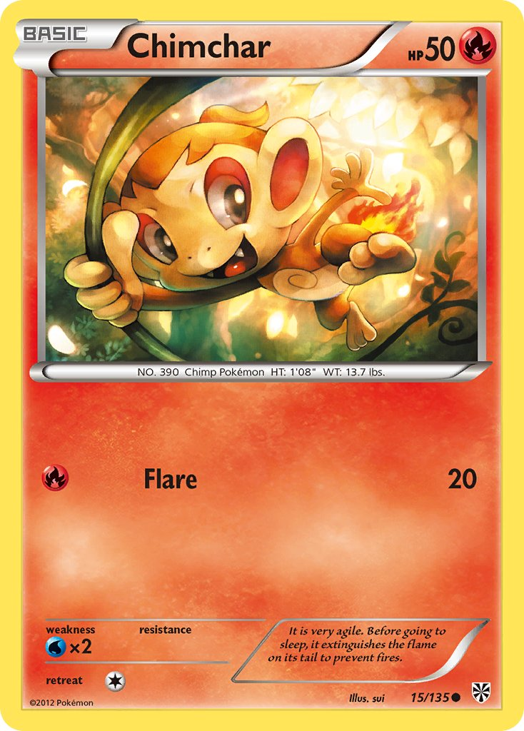 Chimchar Pokémon card