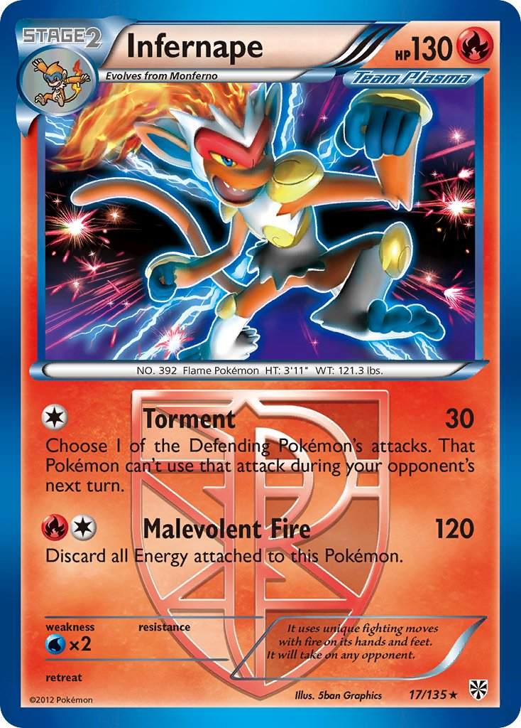 Infernape Pokémon card