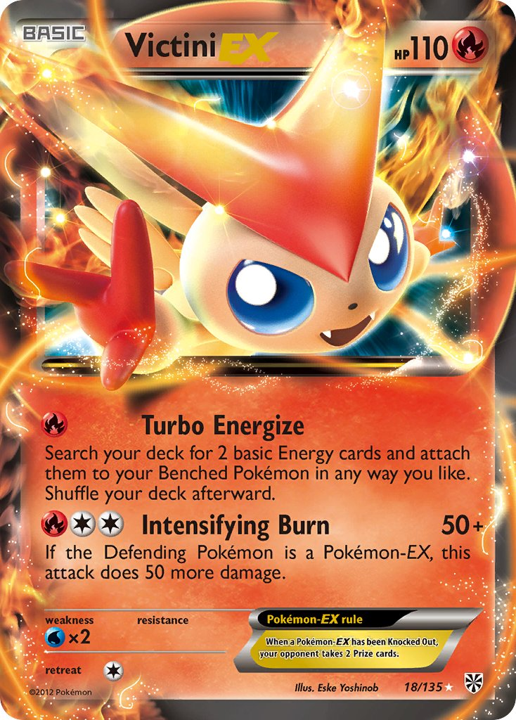 Victini EX Pokémon card