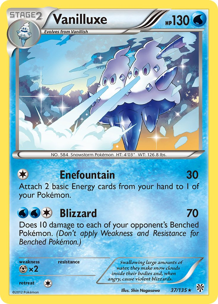 Vanilluxe Pokémon card