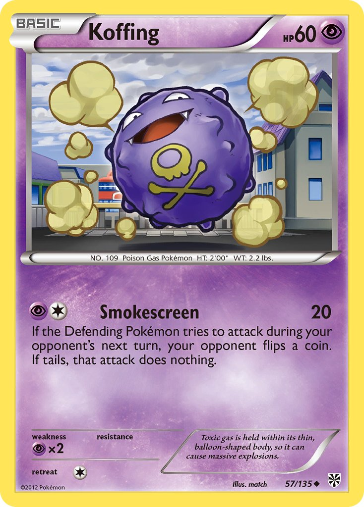 Koffing Pokémon card