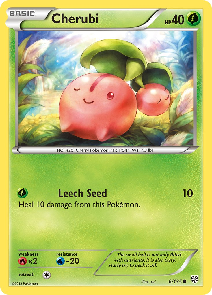 Cherubi Pokémon card