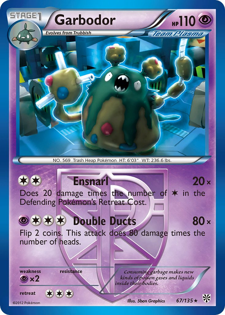 Garbodor Pokémon card