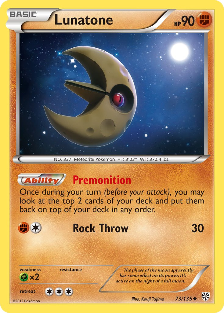 Lunatone Pokémon card