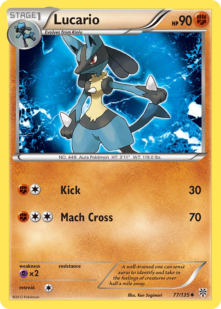 Lucario Pokémon card