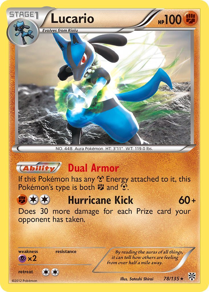 Lucario Pokémon card