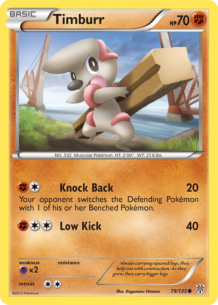 Timburr Pokémon card