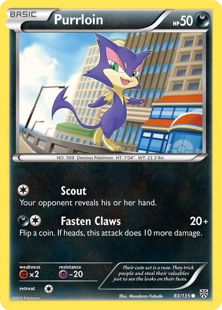 Purrloin Pokémon card