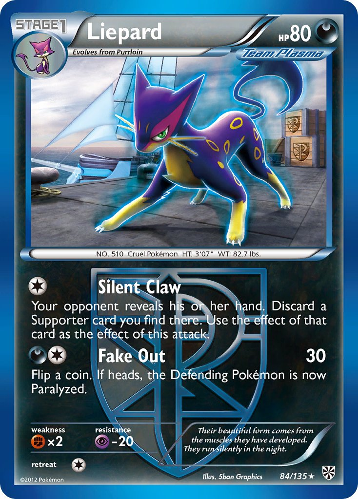 Liepard Pokémon card