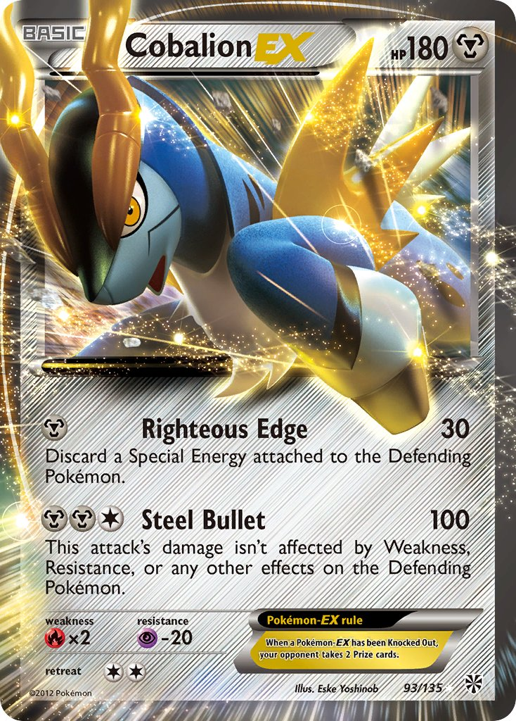 Cobalion EX Pokémon card