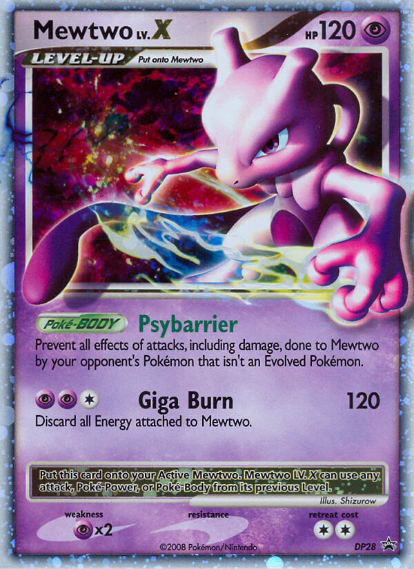 Mewtwo LV.X Pokémon card