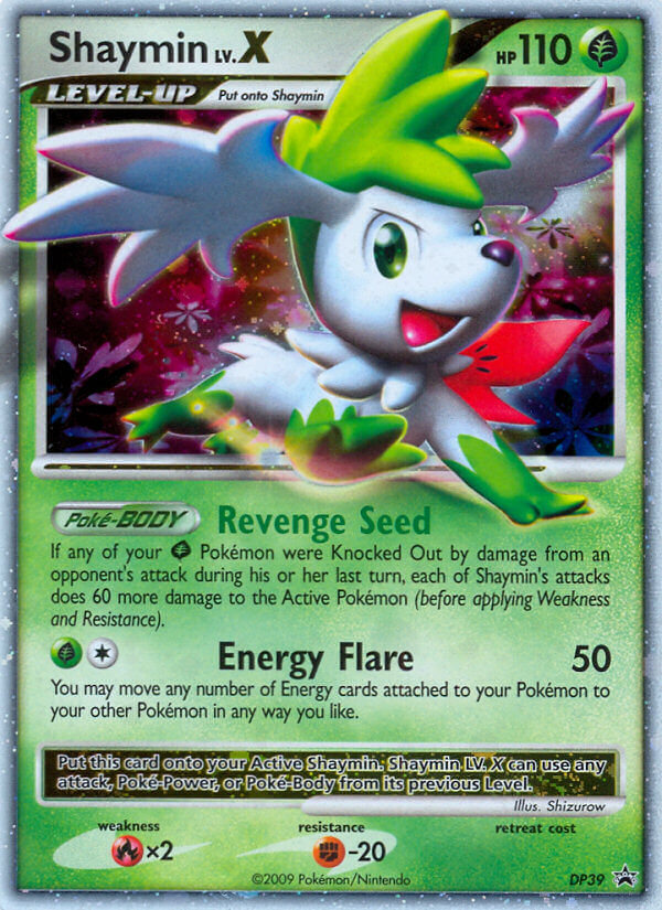 Shaymin LV.X Pokémon card