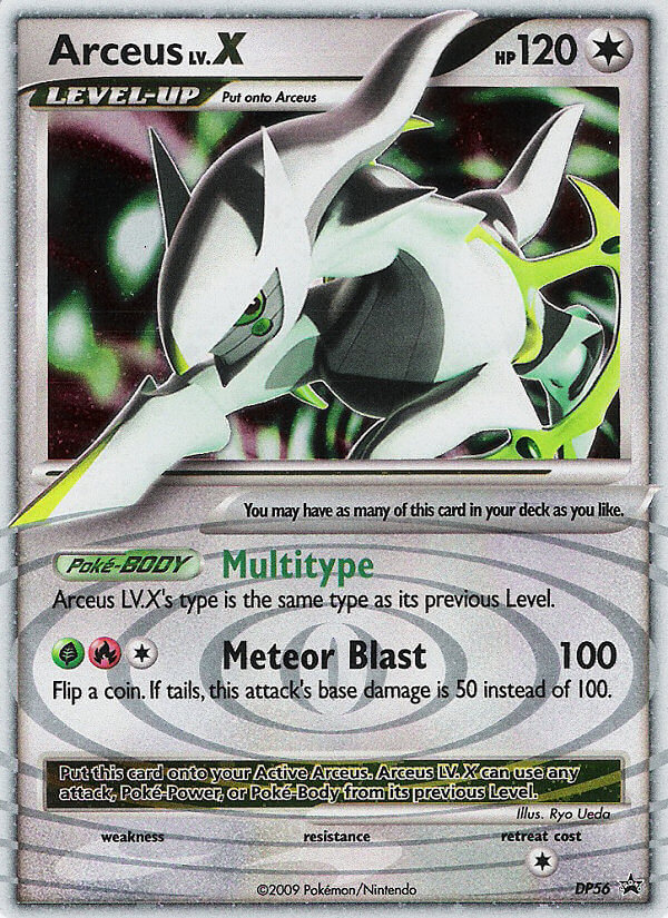 Arceus LV.X Pokémon card