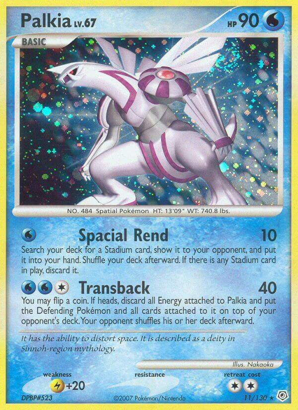 Palkia Pokémon card