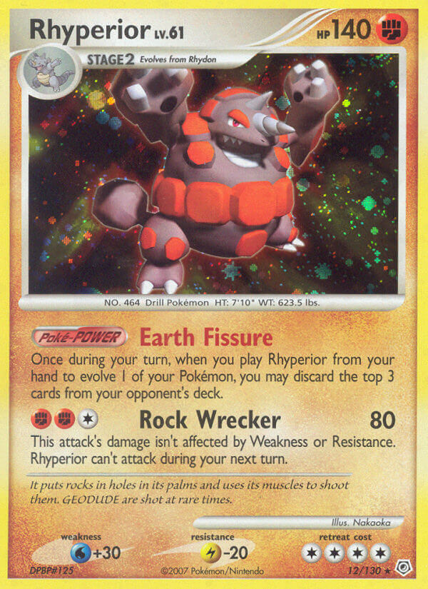 Rhyperior Pokémon card