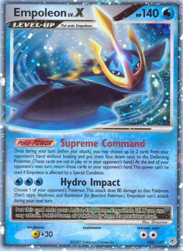 Empoleon LV.X Pokémon card