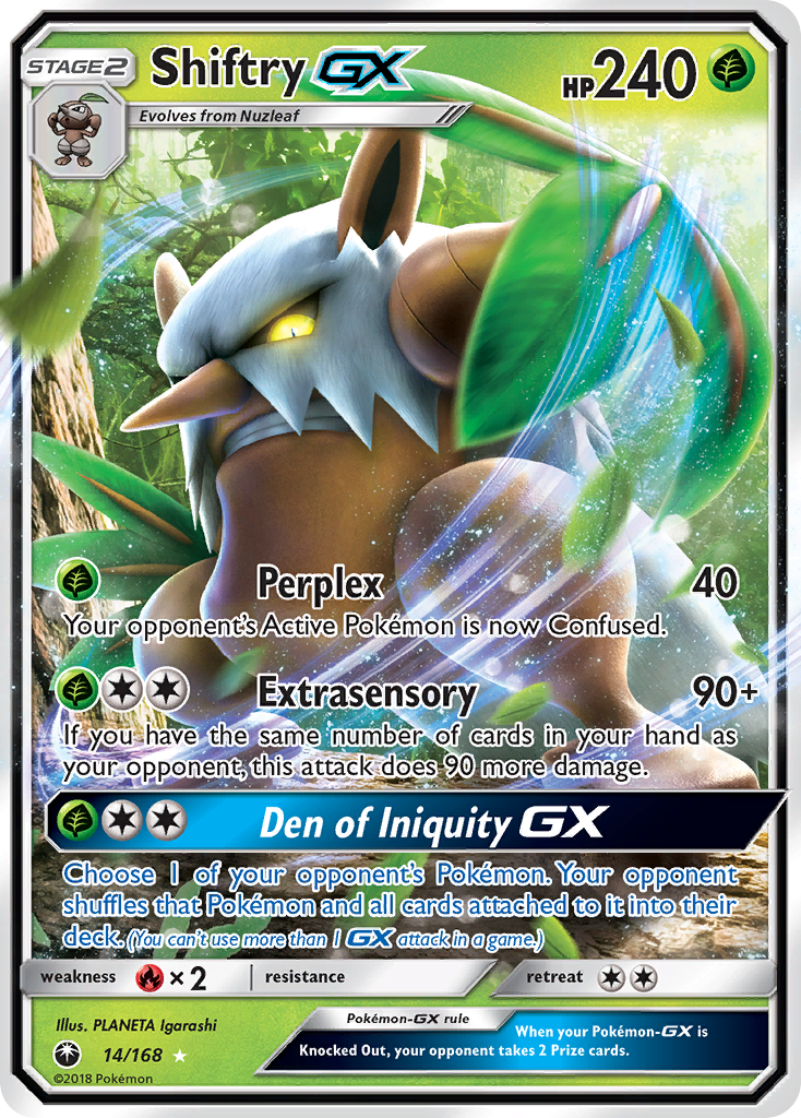 Shiftry Pokémon card