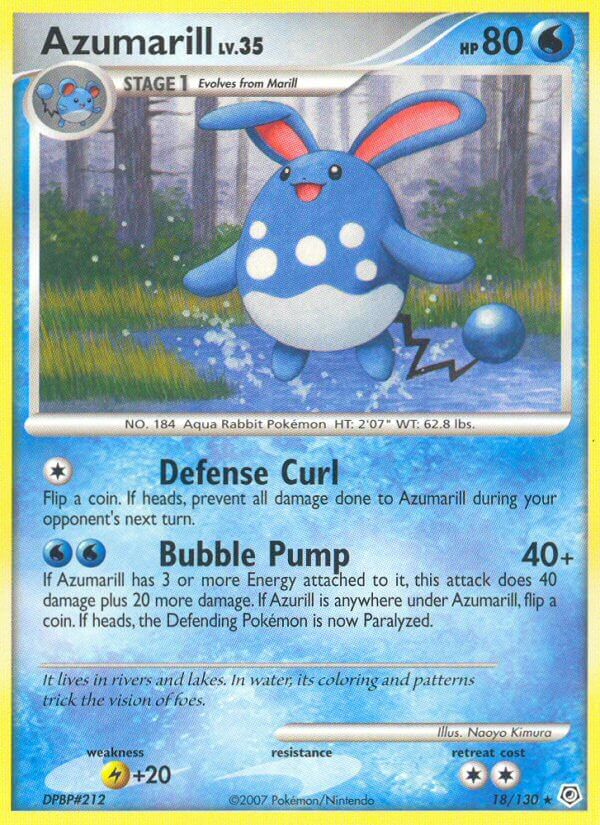 Azumarill Pokémon card