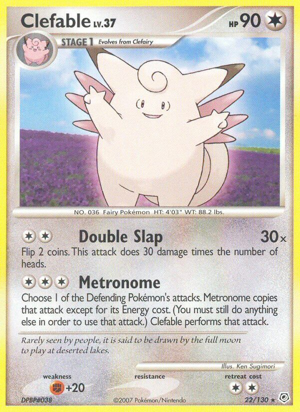 Clefable Pokémon card