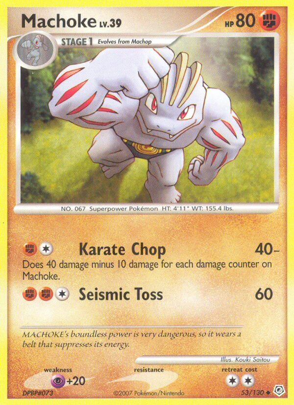 Machoke Pokémon card