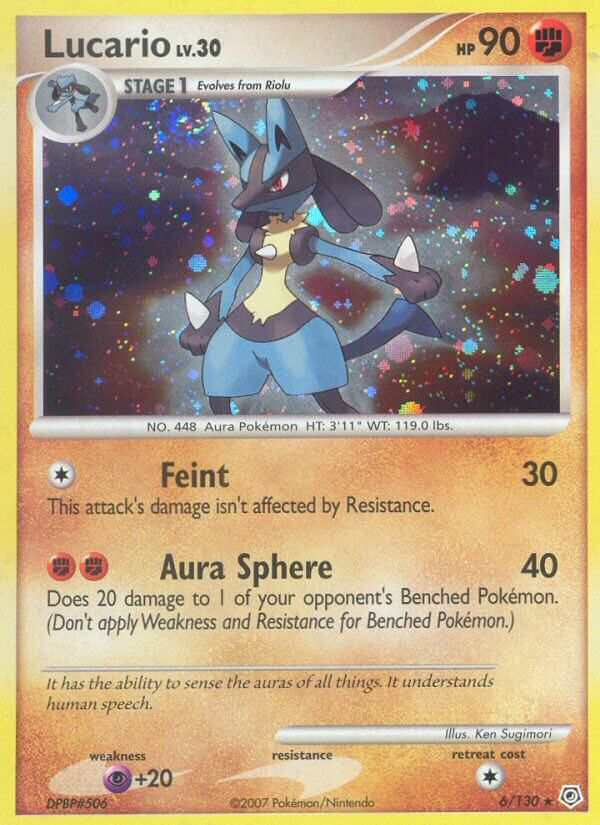 Lucario Pokémon card