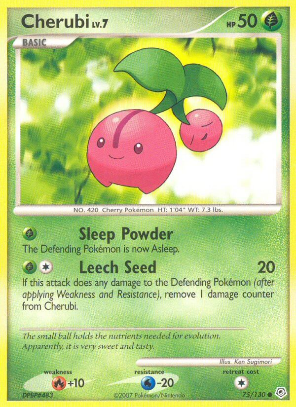 Cherubi Pokémon card