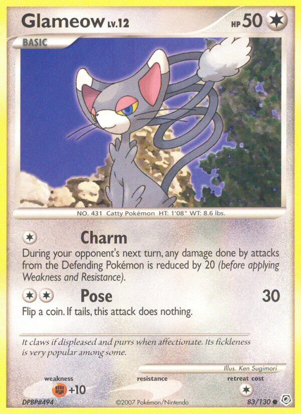 Glameow Pokémon card