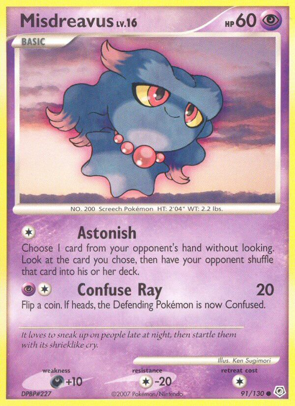 Misdreavus Pokémon card