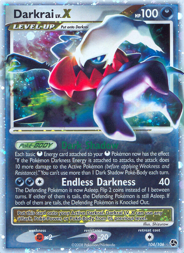 Darkrai LV.X Pokémon card