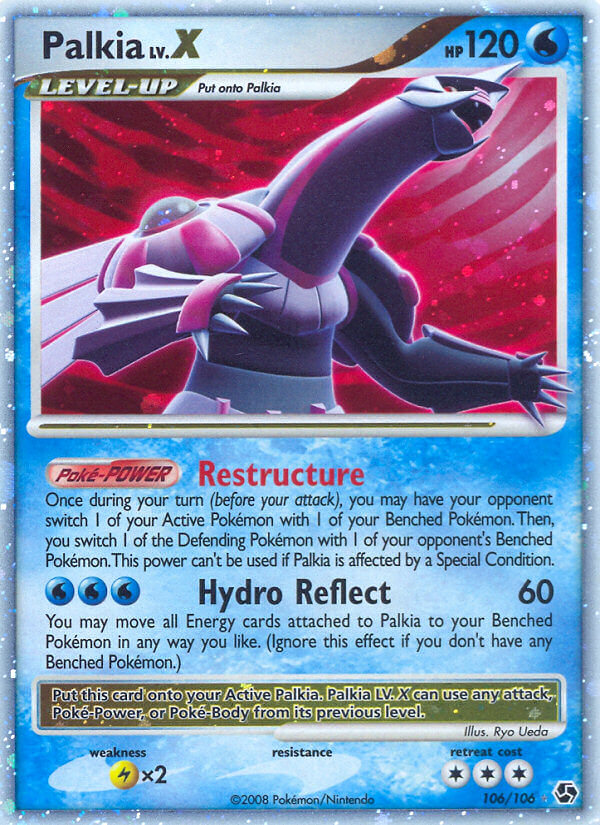 Palkia LV.X Pokémon card