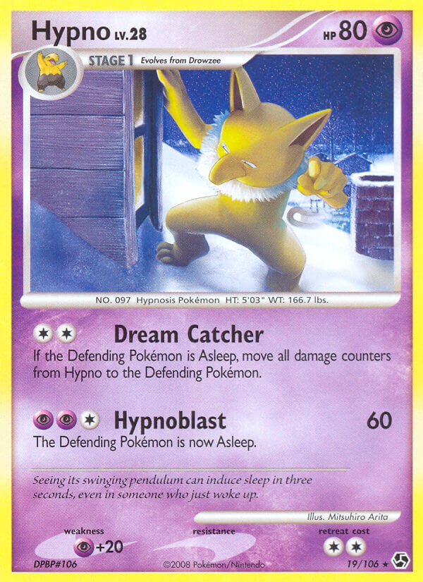 Hypno Pokémon card