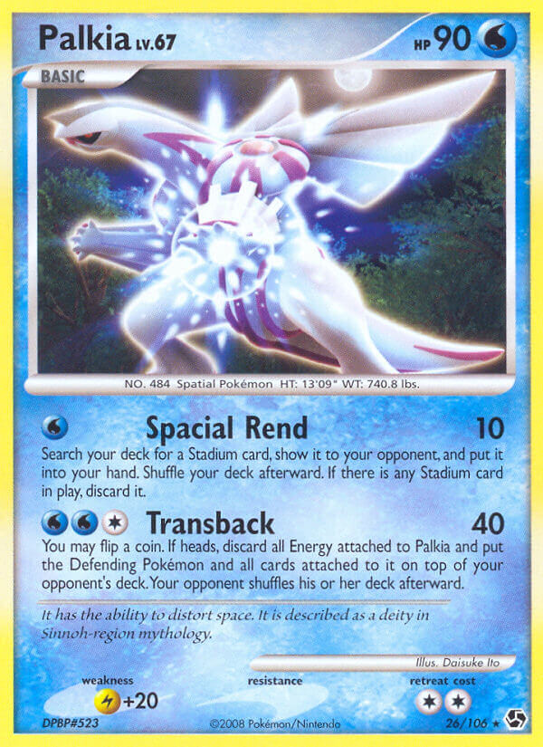 Palkia Pokémon card