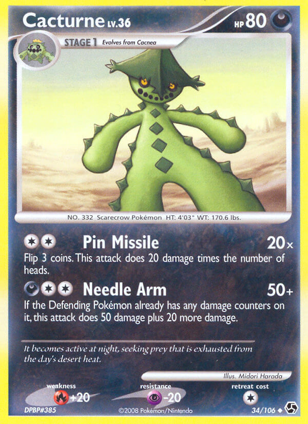 Cacturne Pokémon card