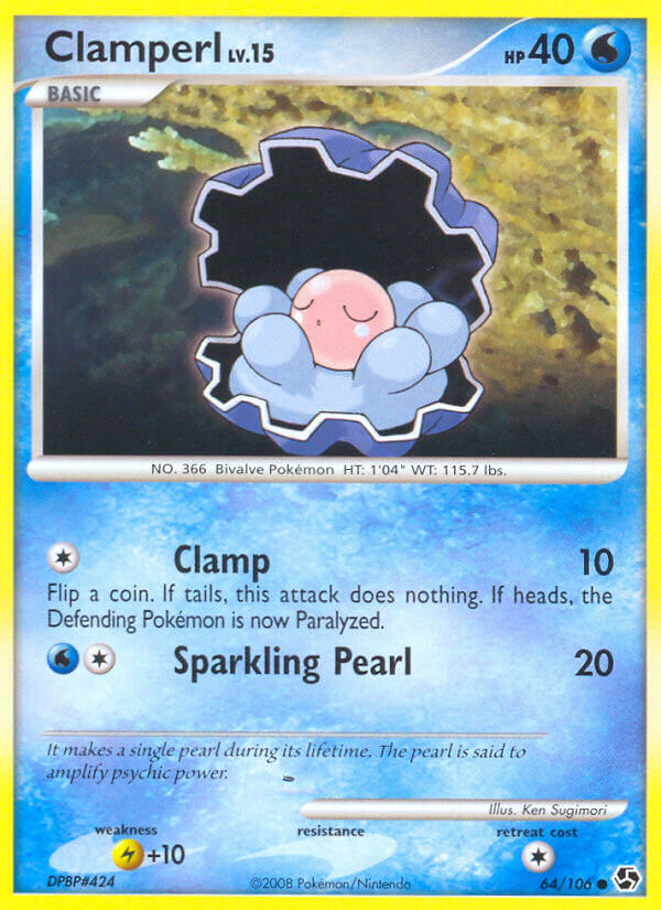 Clamperl Pokémon card