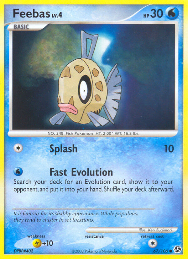 Feebas Pokémon card