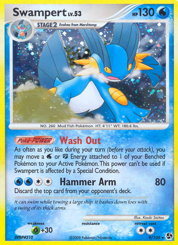 Swampert Pokémon card