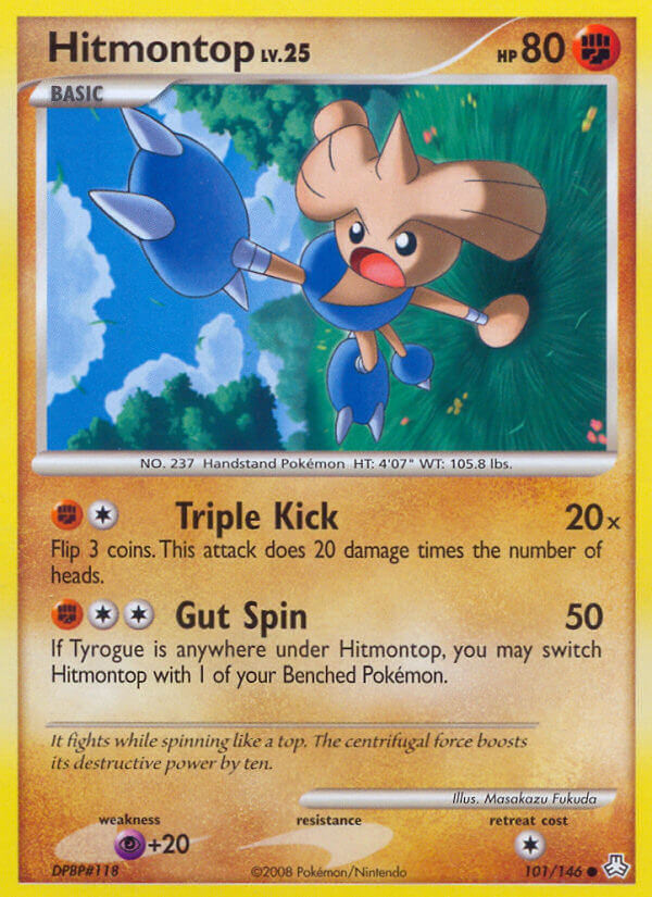 Hitmontop Pokémon card